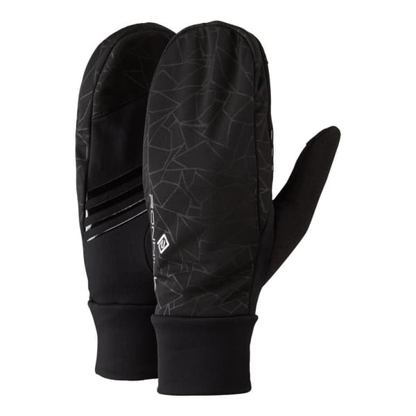 Ronhill Unisex Adult Logo Mittens Black M