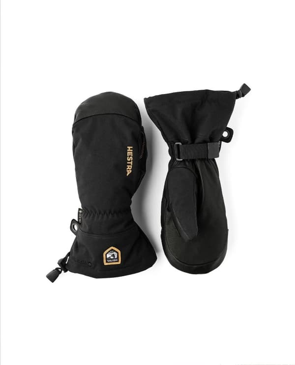 HESTRA ARMY LEATHER GORE-TEX MITT Black/Black storlek 7/S