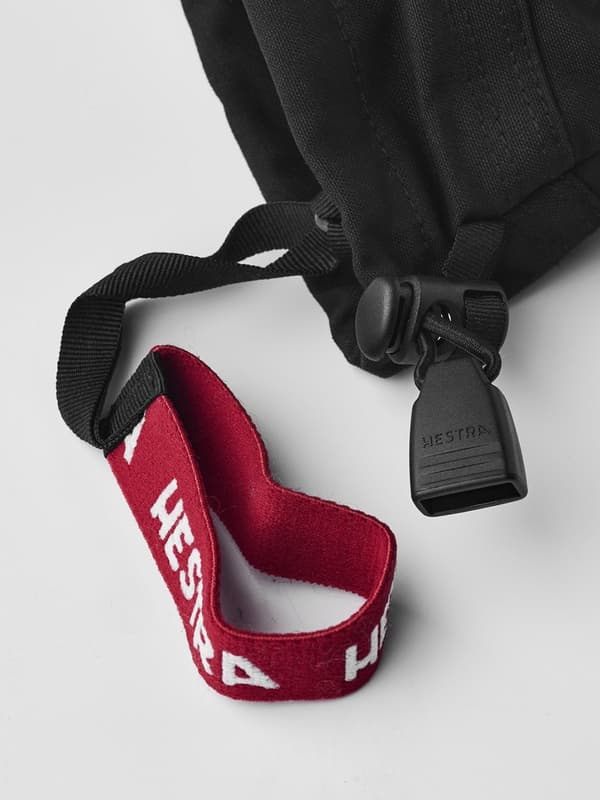 HESTRA ARMY LEATHER HELI SKI JR 3-FINGER Black/Offwhite