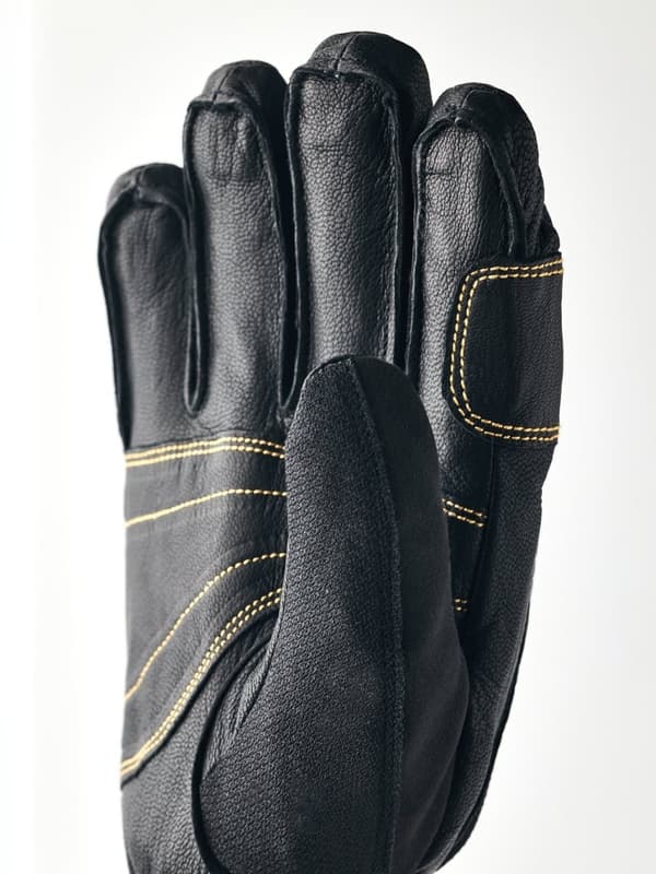 HESTRA ARMY LEATHER GORE-TEX SHORT 5-FINGER Black