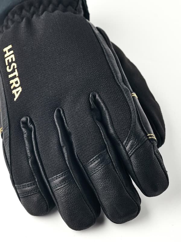HESTRA ARMY LEATHER GORE-TEX SHORT 5-FINGER Black