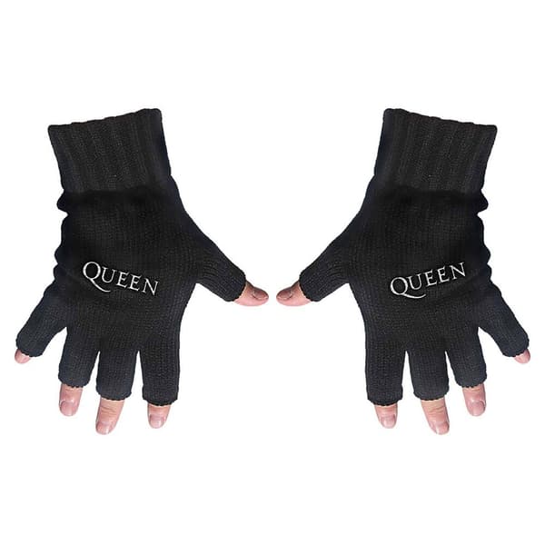 Queen Unisex Fingerless Gloves: Logo