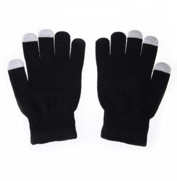Roblox Svarta Stickade Handskar Med Touch Funktion Touchhandske