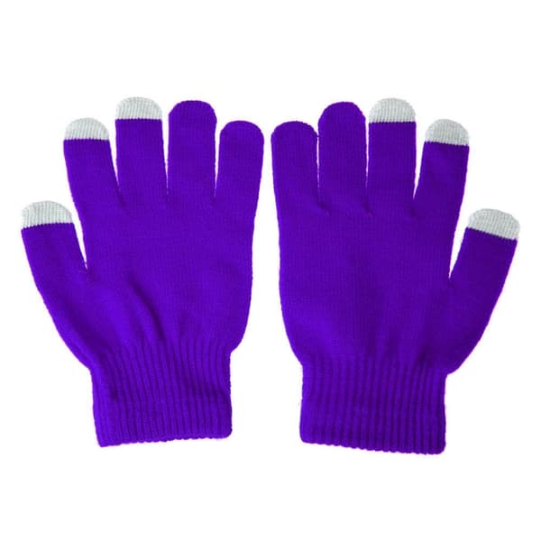 Smartphonehandskar - Mörklila - Touch Glove - Vantar