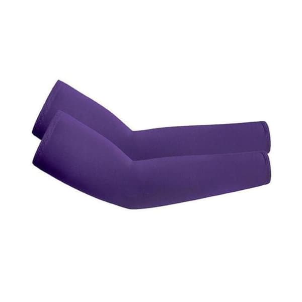 Ensfarvet ærme - Armhulevarmer - Mørkelilla [38cm]