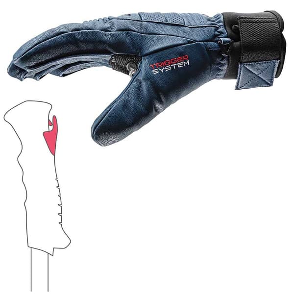 Leki Alpino Handsker Copper 3d Pro Blå 7 Mand