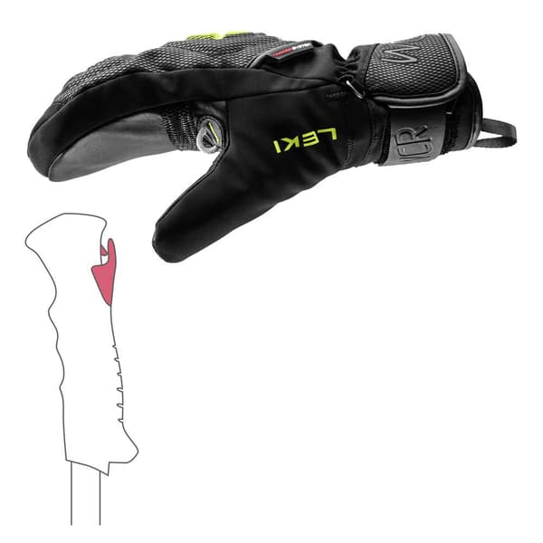 Leki Alpino Junior Vanter Wcr C-tech 3d Sort 10-11 Years Dreng