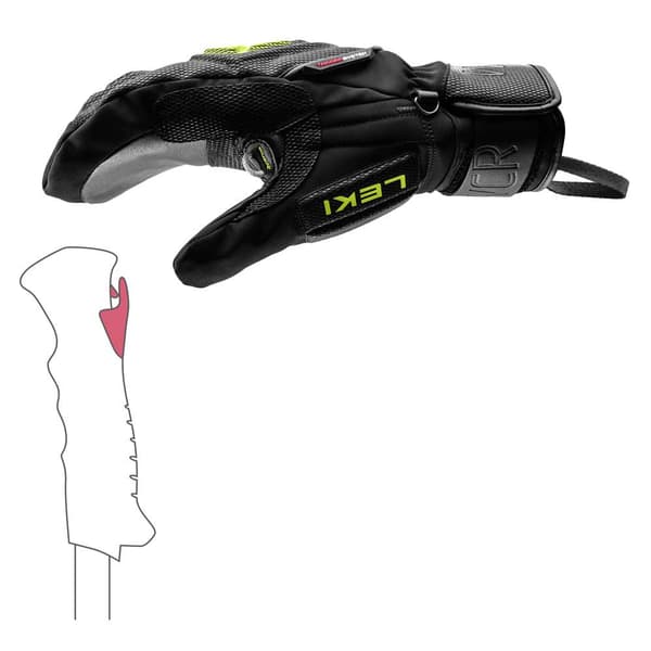 Leki Alpino Vanter Wcr C-tech 3d Sort 9 Mand