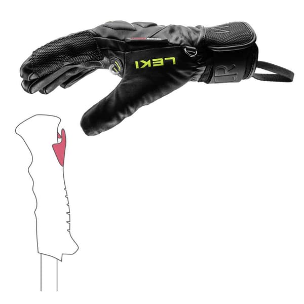 Leki Alpino Handskar Wcr Venom Speed 3d Svart 7.5 Man