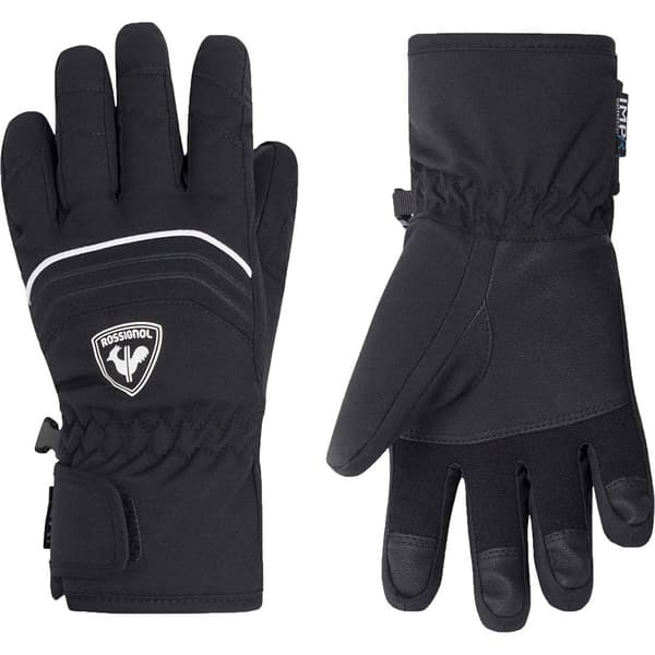 Rossignol Handsker Tech Impr G Junior Sort 10 Years Dreng