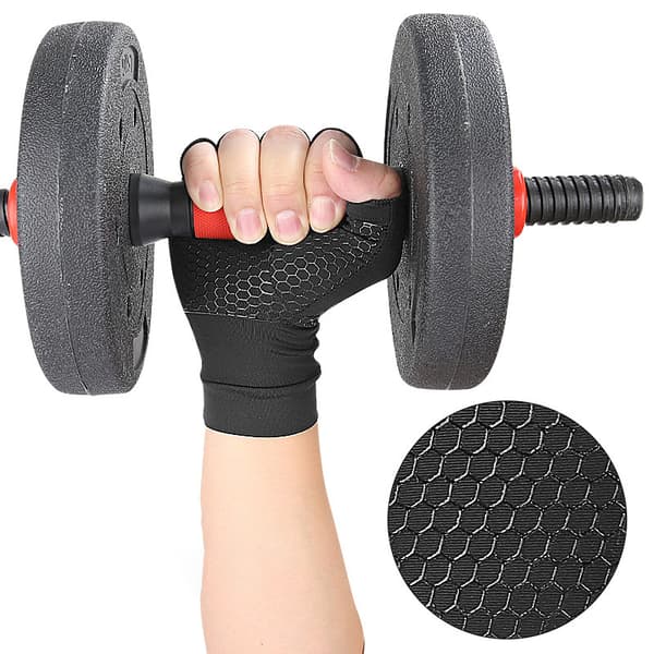INF Halkfria halvfingerhandskar fitnesshandskar 1 par