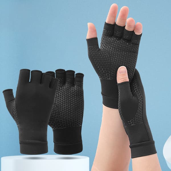INF Halkfria halvfingerhandskar fitnesshandskar 1 par
