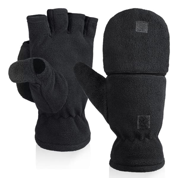 INF Fingerlösa polarfleecehandskar / vintervantar 2-i-1