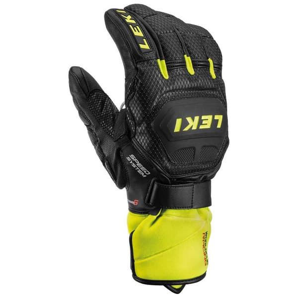 Leki Alpino Käsineet World Cup Race Flex S Speed System Keltainen,Musta 9.5 Mies