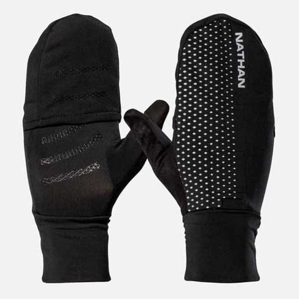 Nathan Käsineet Hypernight Reflective Convertible Mitt Musta L Mies