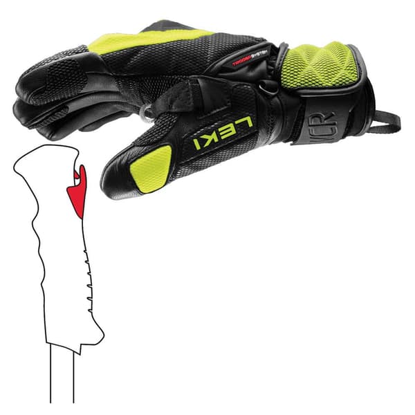 Leki Alpino Juniorhandskar Wcr Venom 3d Grönt,Svart 14-15 Years Pojke