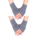 Miniatyrbillede 1 af 2: Square Mittens - Dobbeltpakke - Håndledsvarmere [15cm] - Grå