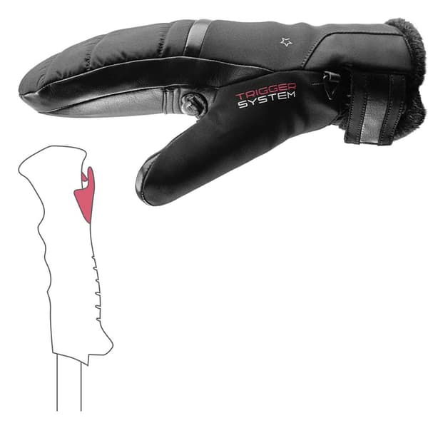 Leki Alpino Vanter Snowfox 3d Sort 6.5 Kvinde