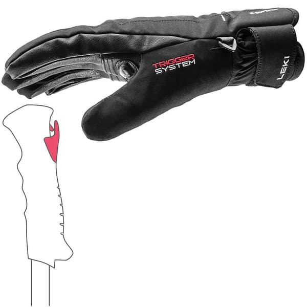 Leki Alpino Handsker Cerro 3d Sort 6.5 Kvinde