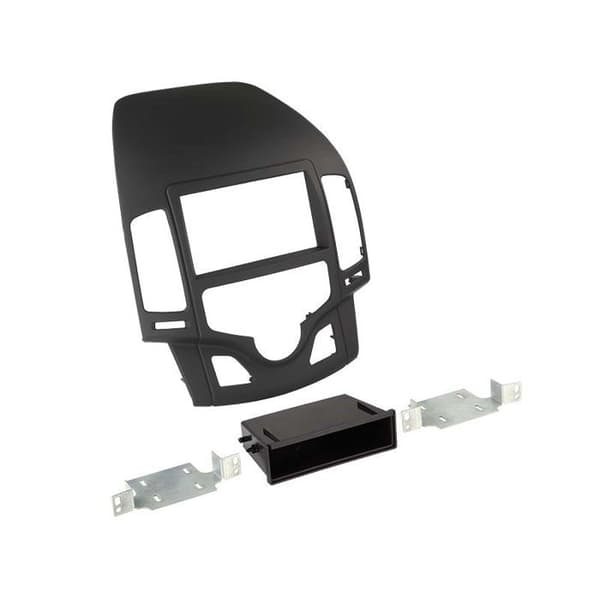 2-DIN soft touch frontadapter med förvaringsfack Hyundai i30 svart
