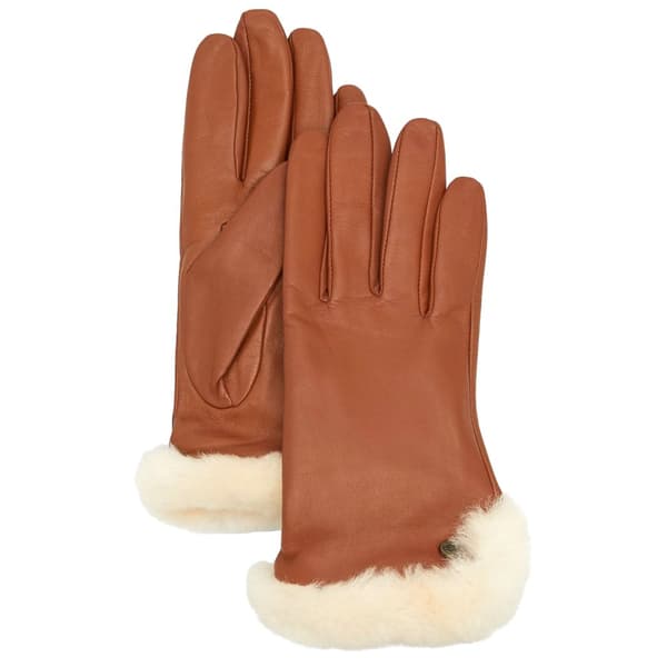 UGG Leather Sheepskin Vent Glove 21626-CHE, Kvinna, Handskar, Brun