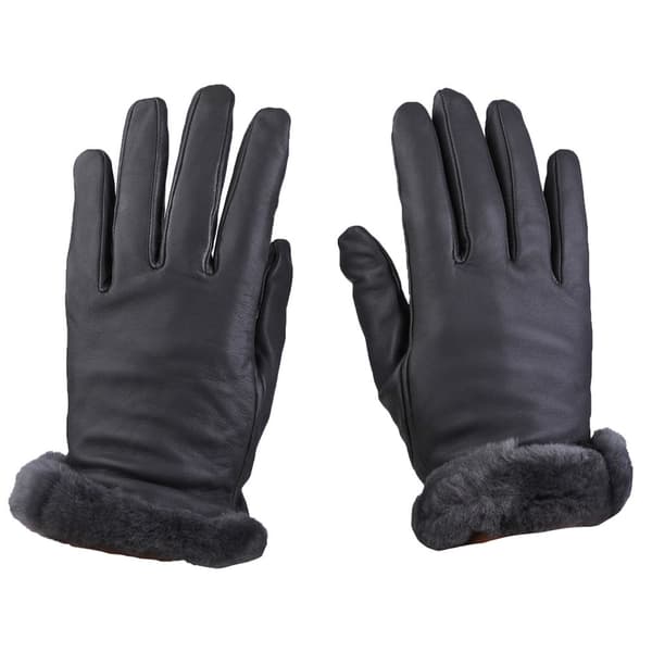 UGG Leather Sheepskin Vent Glove 21626-MTL, Kvinde, Handsker, Grå