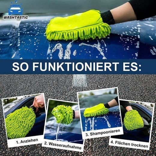 Tvätthandske - MAVURA - WASHTASTIC - Mikrofiber - Hög absorption - 2 tvättsidor