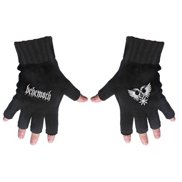 BEHEMOTH UNISEX FINGERLESS GLOVES - LOGO