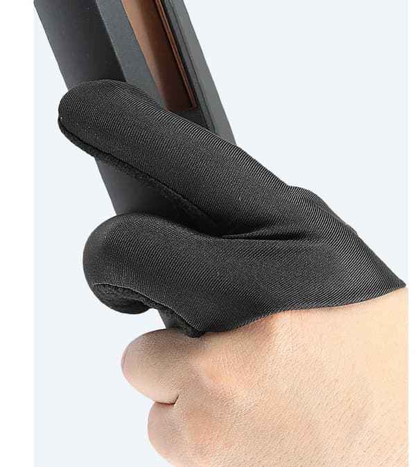 Varmebestandig tre-fingers hårstylinghandske Left hand