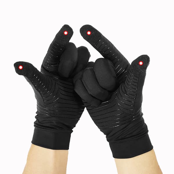 INF Kobberfiber cykelhandsker - Fuldfinger Touchscreen