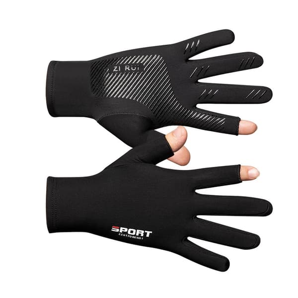 INF Sports Touch Screen Handskar, tunn fleece, två fingrar exponerade