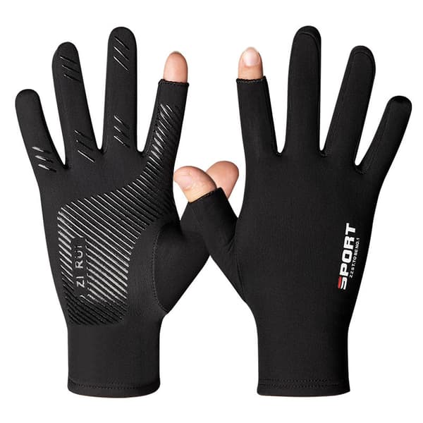 INF Sports Touch Screen Handskar, tunn fleece, två fingrar exponerade