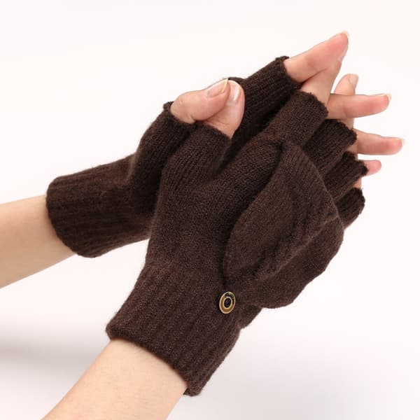 INF Cable Knit Flip Top Handsker