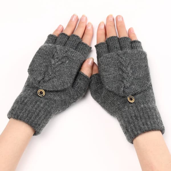 INF Cable Knit Flip Top Handsker