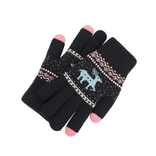 INF Strikkede Handsker - Dobbeltlag Polar Fleece