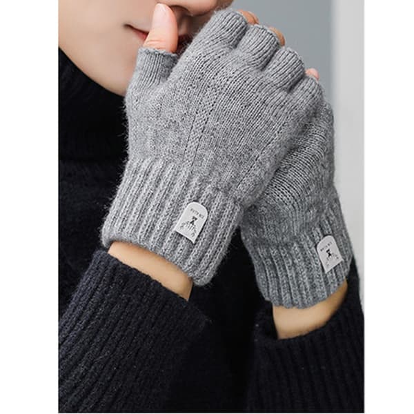 INF Alpaca Blend strikkede fingerløse handsker