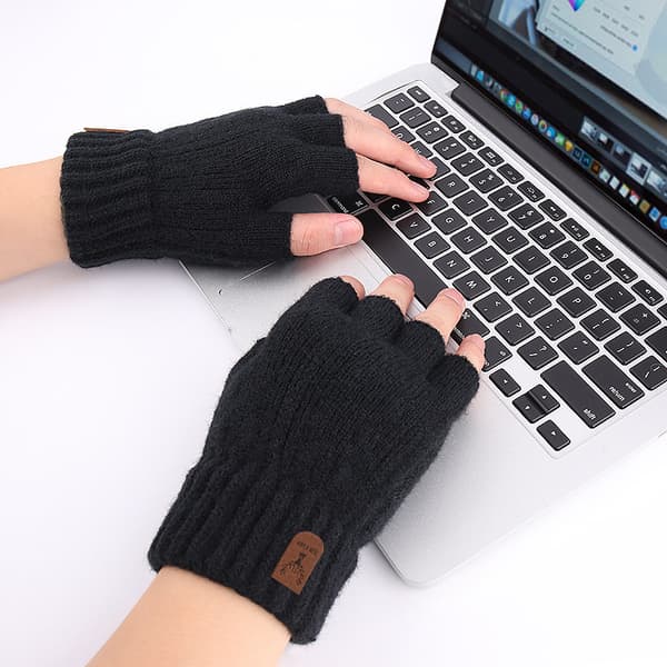 INF Alpaca Blend strikkede fingerløse handsker