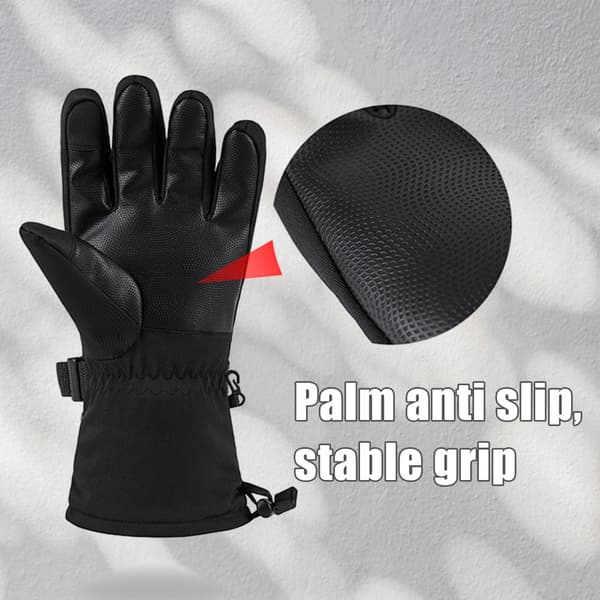 Lämmittimelliset käsinettä ulkoiluun (yksi koko) Gloves + 3000 mAh battery