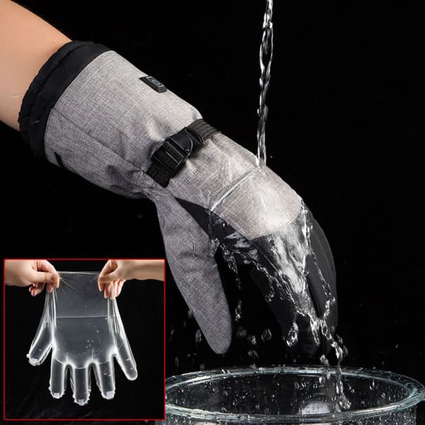 INF Uppvärmda handskar för utomhusaktiviteter (En storlek) Gloves + 4000 mAh battery