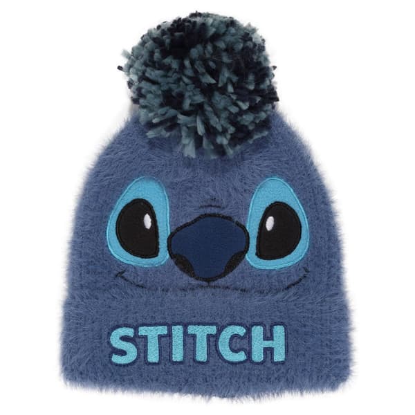 Hattu Stitch Fluffy Pom Beanie