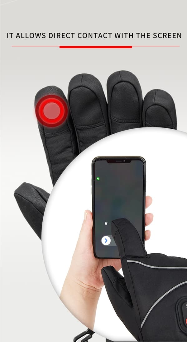 Genopladelige varmehandsker - Varmehansker holder varmen vinter 5V 6000mAh