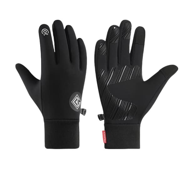 INF Outdoor Anti-Slip Plus samettilämpöä ja kylmää suojaavat kosketusnäytön käsineet