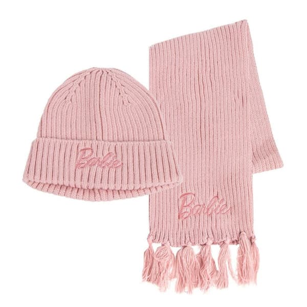 Hat og Halstørklæde Barbie Pink