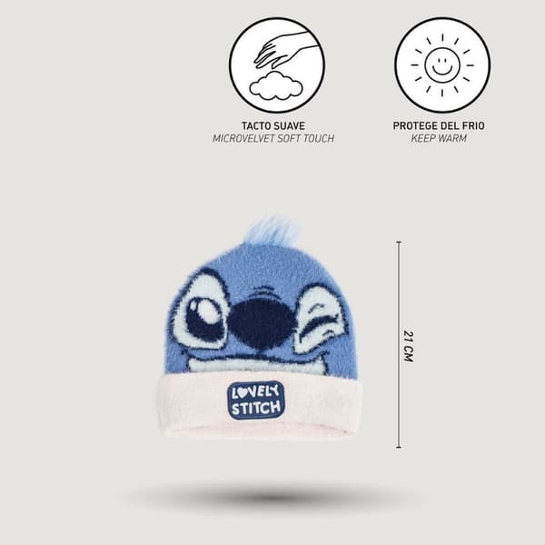 Barnmössa Stitch Blå