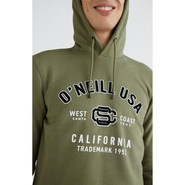 O'Neill State sweatshirt - Herr - Khakigrön - XL - Slim fit - Känguruficka - Extra tjock logga