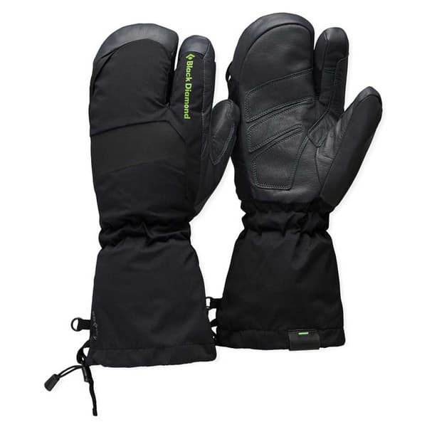 Black Diamond Alpine 3 Finger Lapaset Musta S Mies