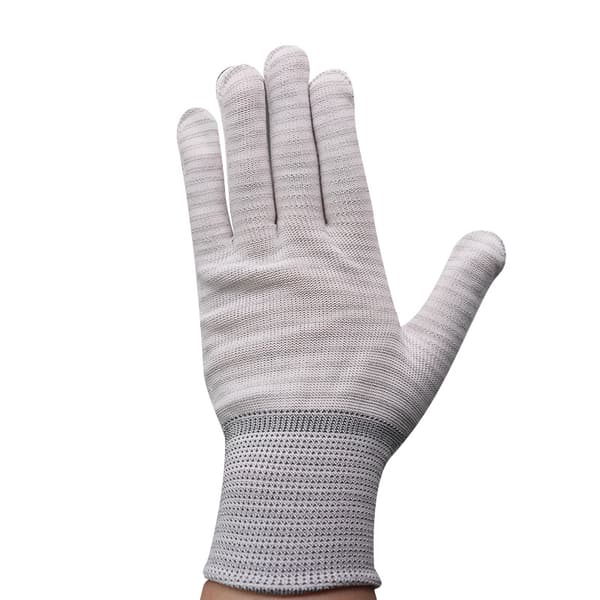 INF Antistaattiset PVC:n pistekuvioidut työkäsineet, 13 gauge, 12 paria