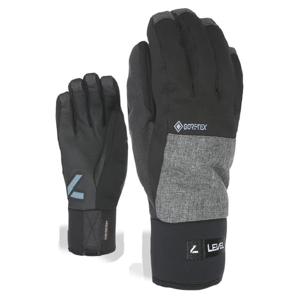 Level Matrix Goretex Handsker Sort,Grå M Mand