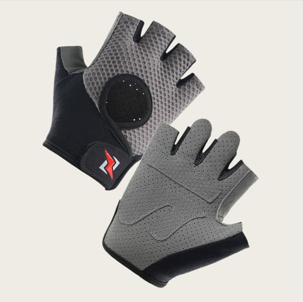 INF Andningsbara cykelhandskar - Half Finger Sports Handskar med Anti-Slip Silikon