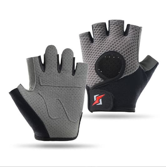 INF Andningsbara cykelhandskar - Half Finger Sports Handskar med Anti-Slip Silikon